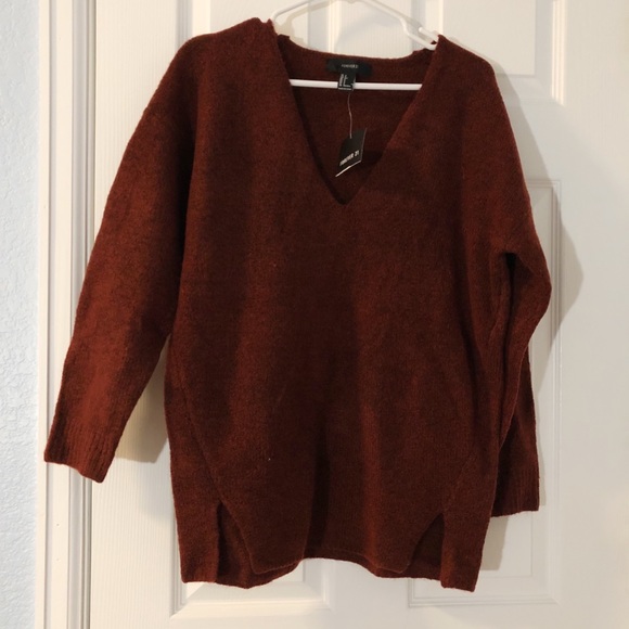 Forever-21 Burgundy Sweater - Picture 1 of 5